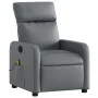 Sillón de masaje reclinable cuero sintético gris de , Sillones - Ref: Foro24-374193, Precio: 205,03 €, Descuento: %