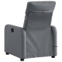 Sillón de masaje reclinable cuero sintético gris de , Sillones - Ref: Foro24-374193, Precio: 213,58 €