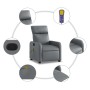 Sillón de masaje reclinable cuero sintético gris de , Sillones - Ref: Foro24-374193, Precio: 213,58 €