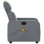Sillón de masaje reclinable cuero sintético gris de , Sillones - Ref: Foro24-374193, Precio: 213,58 €