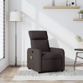 Dark Brown Fabric Reclining Massage Chair by , Armchairs - Ref: Foro24-374179, Price: 224,90 €, Discount: %