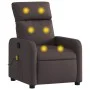 Dark Brown Fabric Reclining Massage Chair by , Armchairs - Ref: Foro24-374179, Price: 224,88 €, Discount: %