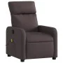 Dark Brown Fabric Reclining Massage Chair by , Armchairs - Ref: Foro24-374179, Price: 224,88 €, Discount: %