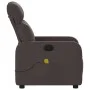 Dark Brown Fabric Reclining Massage Chair by , Armchairs - Ref: Foro24-374179, Price: 224,88 €, Discount: %