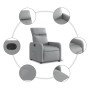 Electric recliner light gray fabric by , Armchairs - Ref: Foro24-3206681, Price: 220,23 €, Discount: %