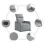 Electric recliner light gray fabric by , Armchairs - Ref: Foro24-3206681, Price: 223,09 €, Discount: %