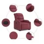 Roter, verstellbarer Sessel aus Stoff von , Sessel - Ref: Foro24-3206648, Preis: 318,18 €, Rabatt: %