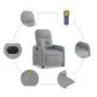 Sillón reclinable de masaje eléctrico tela gris claro de , Sillones - Ref: Foro24-3206786, Precio: 251,06 €, Descuento: %