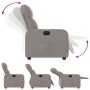 Taupe gray fabric electric recliner by , Armchairs - Ref: Foro24-3206784, Price: 229,96 €, Discount: %