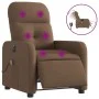 Sillón reclinable de masaje eléctrico tela marrón de , Sillones - Ref: Foro24-3206790, Precio: 269,32 €, Descuento: %