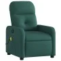Sillón reclinable de masaje eléctrico tela verde oscuro de , Sillones - Ref: Foro24-3206792, Precio: 254,28 €, Descuento: %