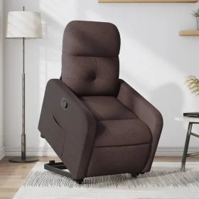 Dark brown fabric lift-up recliner by , Armchairs - Ref: Foro24-3206800, Price: 269,54 €, Discount: %