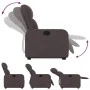 Hochklappbarer Liegesessel aus dunkelbraunem Stoff von , Sessel - Ref: Foro24-3206800, Preis: 271,43 €, Rabatt: %