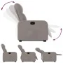 Liftable recliner taupe gray fabric by , Armchairs - Ref: Foro24-3206802, Price: 270,40 €, Discount: %