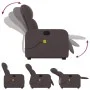 Liegender Fußmassagesessel aus dunkelbraunem Stoff von , Sessel - Ref: Foro24-3206809, Preis: 274,91 €, Rabatt: %