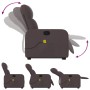 Liegender Fußmassagesessel aus dunkelbraunem Stoff von , Sessel - Ref: Foro24-3206809, Preis: 269,64 €, Rabatt: %
