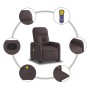 Liegender Fußmassagesessel aus dunkelbraunem Stoff von , Sessel - Ref: Foro24-3206809, Preis: 269,64 €, Rabatt: %