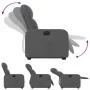 Elektrisch anhebbarer Liegestuhl aus dunkelgrauem Stoff von , Sessel - Ref: Foro24-3206814, Preis: 319,08 €, Rabatt: %