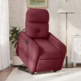 Sillón eléctrico reclinable elevable de tela rojo tinto de , Sillones - Ref: Foro24-3206816, Precio: 322,49 €, Descuento: %