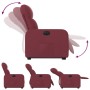 Red Fabric Electric Liftable Recliner Chair by , Armchairs - Ref: Foro24-3206816, Price: 288,67 €, Discount: %