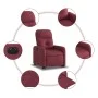 Elektrisch anhebbarer Liegestuhl aus rotem Stoff von , Sessel - Ref: Foro24-3206816, Preis: 322,49 €, Rabatt: %