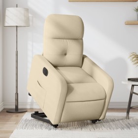 Elektrisch anhebbarer Liegestuhl aus cremefarbenem Stoff von , Sessel - Ref: Foro24-3206821, Preis: 310,50 €, Rabatt: %