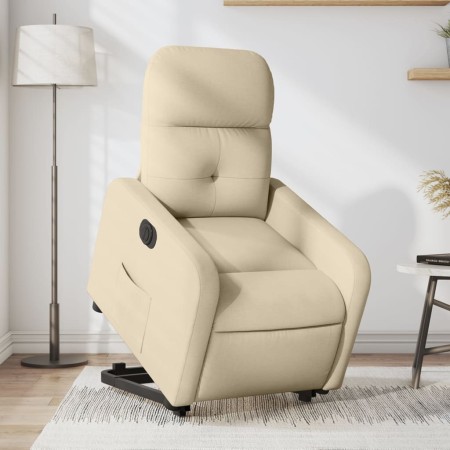 Elektrisch anhebbarer Liegestuhl aus cremefarbenem Stoff von , Sessel - Ref: Foro24-3206821, Preis: 310,50 €, Rabatt: %