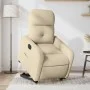 Sillón eléctrico reclinable elevable de tela color crema de , Sillones - Ref: Foro24-3206821, Precio: 338,16 €, Descuento: %