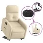 Sillón eléctrico reclinable elevable de tela color crema de , Sillones - Ref: Foro24-3206821, Precio: 338,16 €, Descuento: %