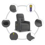 Liftable reclining electric massage chair dark gray fabric by , Armchairs - Ref: Foro24-3206823, Price: 299,33 €, Discount: %
