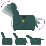 Elektrischer Massagesessel mit verstellbarer Liege, dunkelgrüner Stoff von , Sessel - Ref: Foro24-3206828, Preis: 316,57 €, R...
