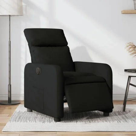Sillón reclinable eléctrico de tela negro de , Sillones - Ref: Foro24-3206683, Precio: 202,49 €, Descuento: %