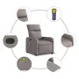 Sillón reclinable de masaje eléctrico tela gris taupe de , Sillones - Ref: Foro24-3206697, Precio: 254,57 €, Descuento: %