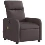 Sillón reclinable de masaje eléctrico tela marrón oscuro de , Sillones - Ref: Foro24-3206695, Precio: 272,44 €, Descuento: %