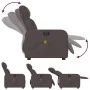 Sillón reclinable de masaje eléctrico tela marrón oscuro de , Sillones - Ref: Foro24-3206695, Precio: 272,44 €, Descuento: %