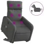Sillón de masaje eléctrico reclinable elevable tela gris oscuro de , Sillones - Ref: Foro24-3206727, Precio: 350,02 €, Descue...