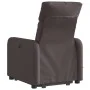 Sillón masaje eléctrico reclinable elevable tela marrón oscuro de , Sillones - Ref: Foro24-3206731, Precio: 355,30 €, Descuen...