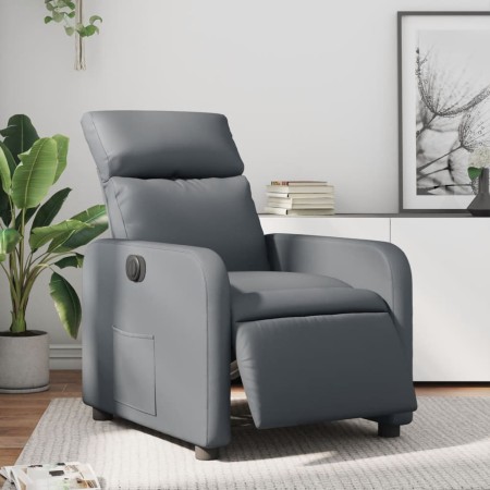 Gray Faux Leather Power Recliner by , Armchairs - Ref: Foro24-3206738, Price: 238,22 €, Discount: %