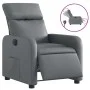 Sillón reclinable eléctrico de cuero sintético gris de , Sillones - Ref: Foro24-3206738, Precio: 239,76 €, Descuento: %