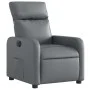 Sillón reclinable eléctrico de cuero sintético gris de , Sillones - Ref: Foro24-3206738, Precio: 239,76 €, Descuento: %