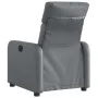 Sillón reclinable eléctrico de cuero sintético gris de , Sillones - Ref: Foro24-3206738, Precio: 239,76 €, Descuento: %