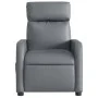 Sillón reclinable eléctrico de cuero sintético gris de , Sillones - Ref: Foro24-3206738, Precio: 239,76 €, Descuento: %