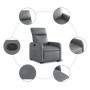 Grauer verstellbarer Sessel aus Kunstleder von , Sessel - Ref: Foro24-3206752, Preis: 256,41 €, Rabatt: %