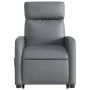 Sillón reclinable elevable cuero artificial gris de , Sillones - Ref: Foro24-3206752, Precio: 272,27 €, Descuento: %