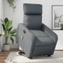 Sillón reclinable de masaje de pie cuero artificial gris de , Sillones - Ref: Foro24-3206759, Precio: 290,12 €, Descuento: %