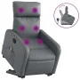 Gray Artificial Leather Foot Massage Recliner by , Armchairs - Ref: Foro24-3206759, Price: 290,27 €, Discount: %