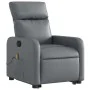 Gray Artificial Leather Foot Massage Recliner by , Armchairs - Ref: Foro24-3206759, Price: 290,27 €, Discount: %