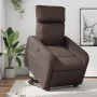 Sillón reclinable elevable eléctrico de cuero sintético marrón de , Sillones - Ref: Foro24-3206765, Precio: 323,86 €, Descuen...
