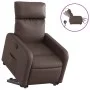 Sillón reclinable elevable eléctrico de cuero sintético marrón de , Sillones - Ref: Foro24-3206765, Precio: 323,86 €, Descuen...