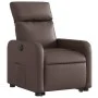 Sillón reclinable elevable eléctrico de cuero sintético marrón de , Sillones - Ref: Foro24-3206765, Precio: 323,86 €, Descuen...